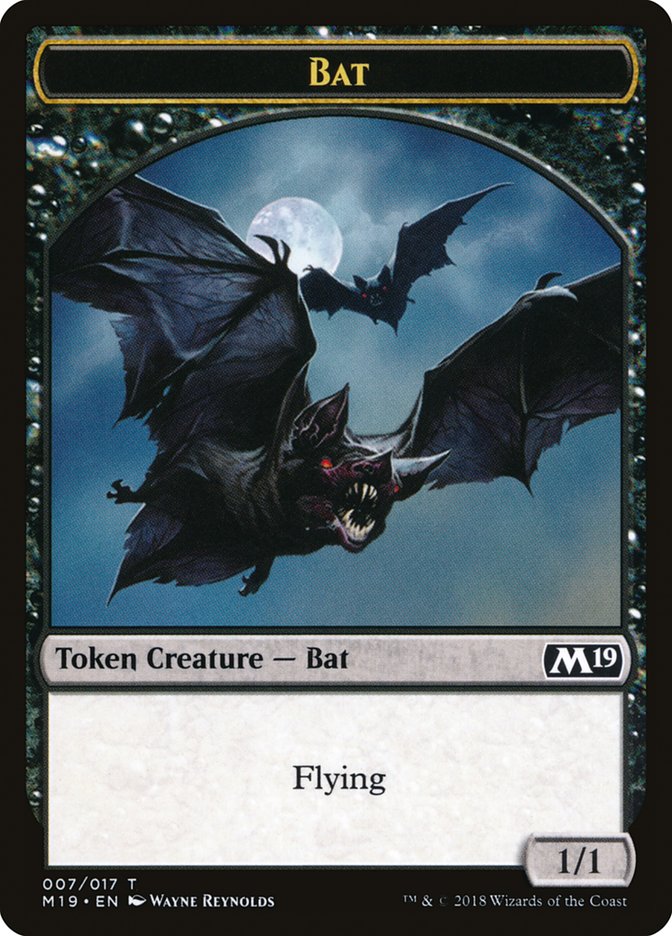 Bat Token [Core Set 2019 Tokens] | GrognardGamesBatavia