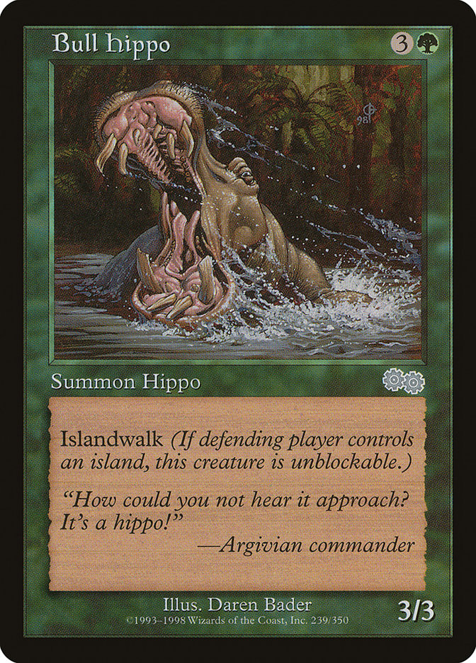 Bull Hippo [Urza's Saga] | GrognardGamesBatavia