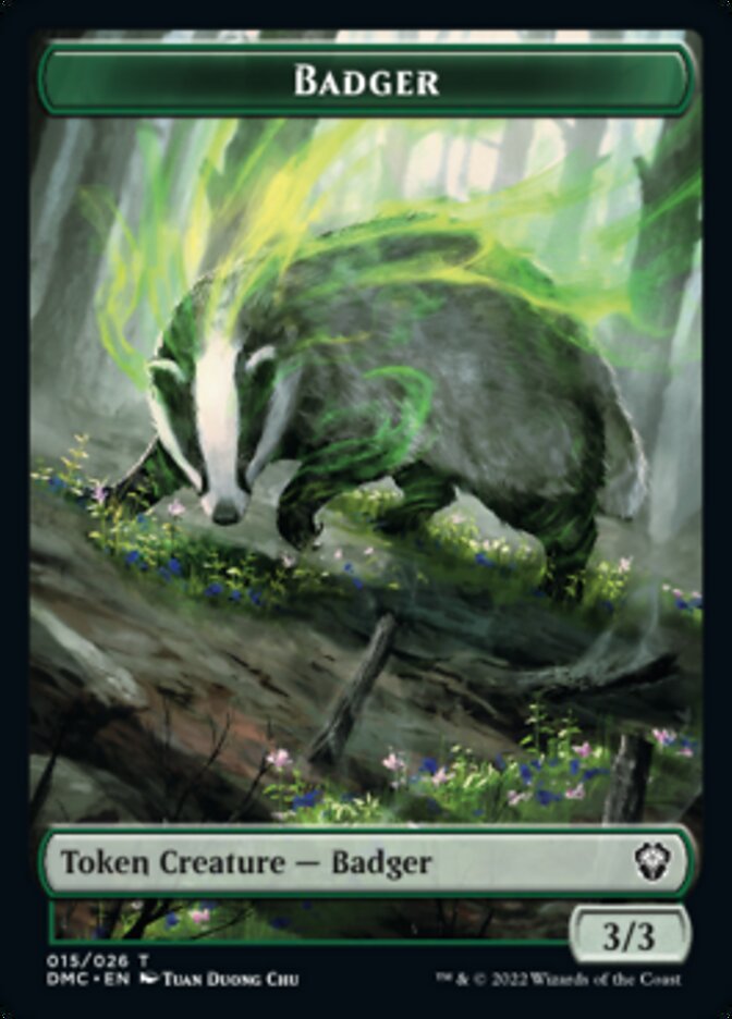 Soldier // Badger Double-Sided Token [Dominaria United Tokens] | GrognardGamesBatavia