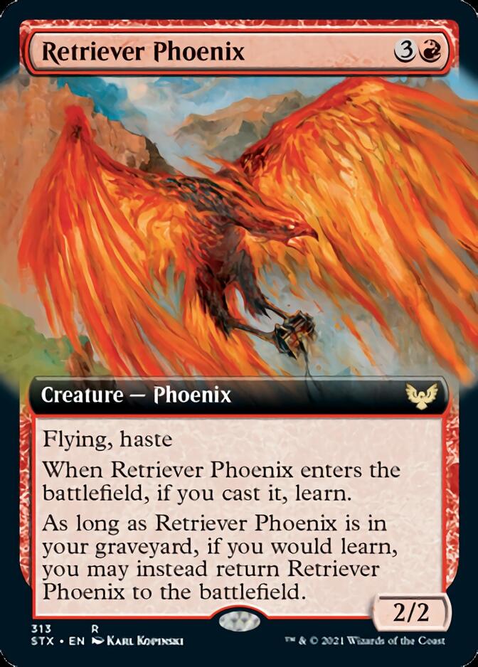 Retriever Phoenix (Extended Art) [Strixhaven: School of Mages] | GrognardGamesBatavia