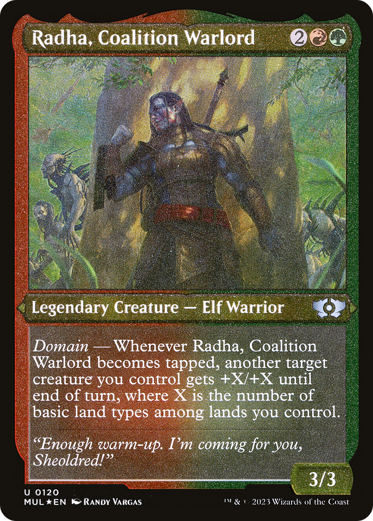 Radha, Coalition Warlord (Foil Etched) [Multiverse Legends] | GrognardGamesBatavia