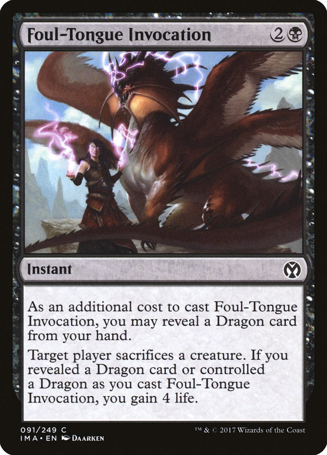 Foul-Tongue Invocation [Iconic Masters] | GrognardGamesBatavia