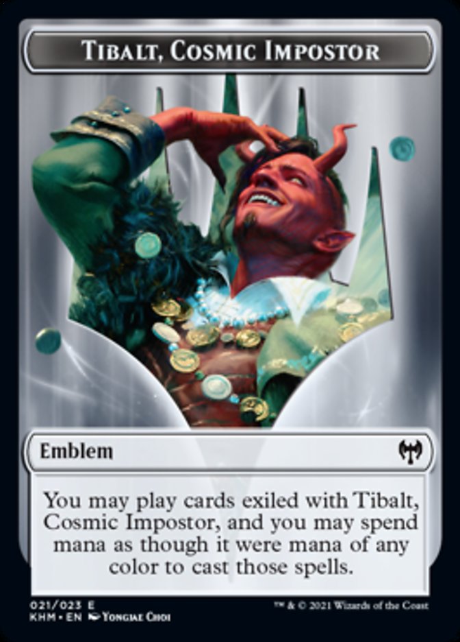 Tibalt, Cosmic Impostor Emblem [Kaldheim Tokens] | GrognardGamesBatavia