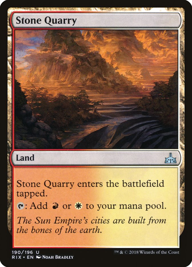 Stone Quarry [Rivals of Ixalan] | GrognardGamesBatavia