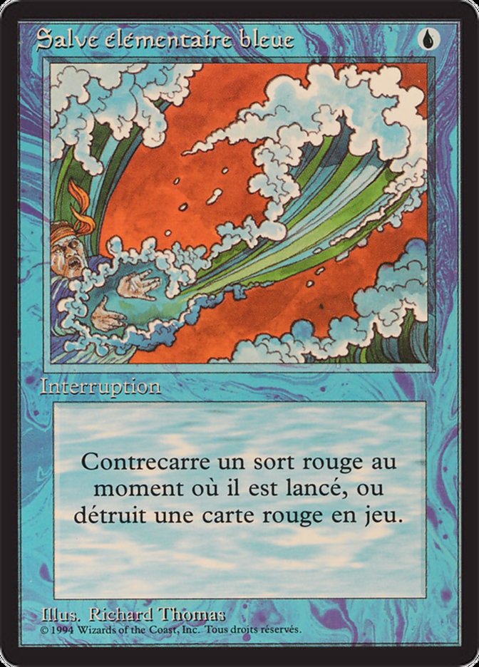 Blue Elemental Blast [Foreign Black Border] | GrognardGamesBatavia