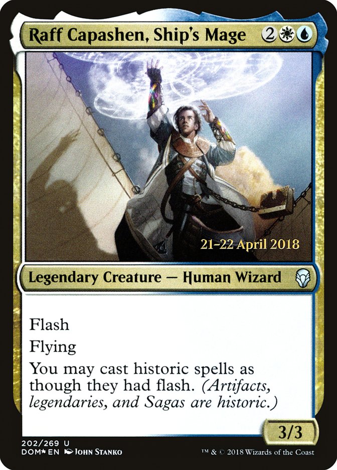 Raff Capashen, Ship's Mage [Dominaria Prerelease Promos] | GrognardGamesBatavia