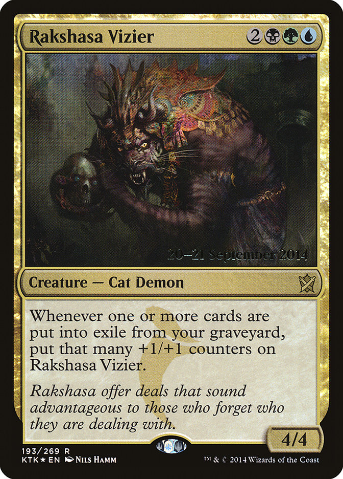 Rakshasa Vizier [Khans of Tarkir Prerelease Promos] | GrognardGamesBatavia