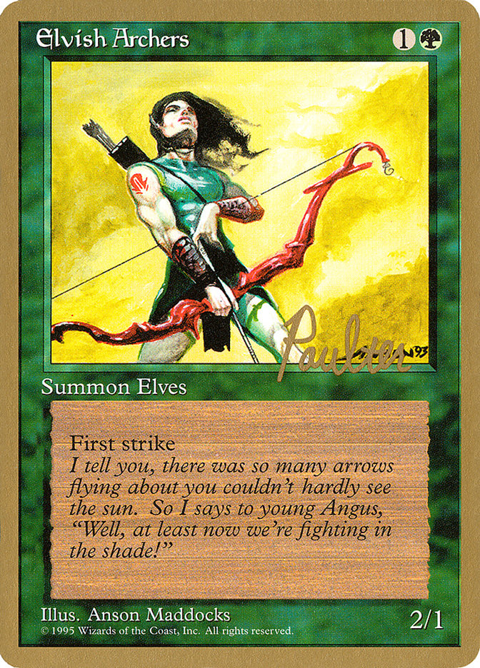 Elvish Archers (Preston Poulter) [Pro Tour Collector Set] | GrognardGamesBatavia