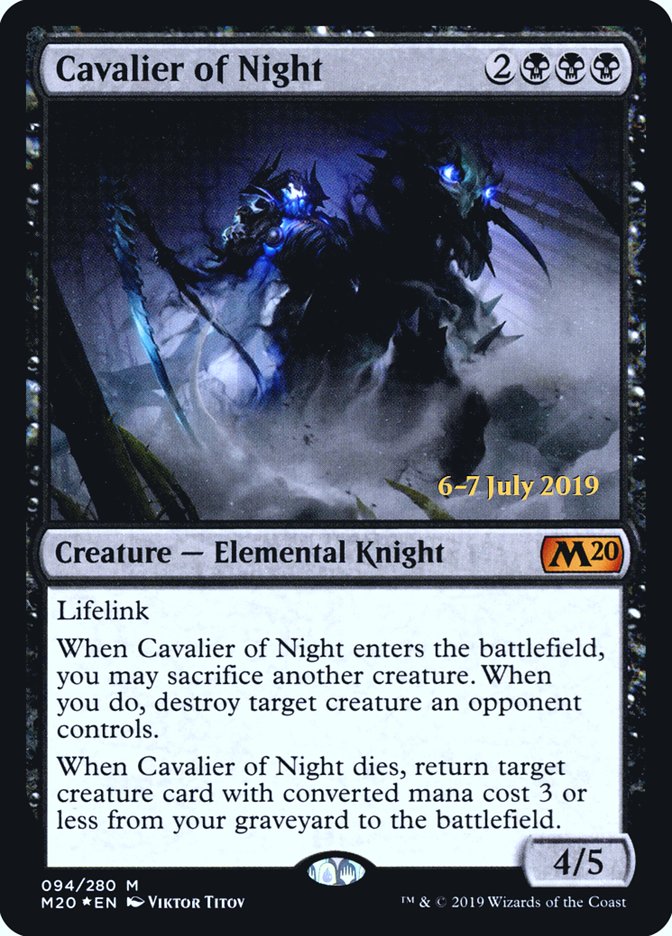 Cavalier of Night [Core Set 2020 Prerelease Promos] | GrognardGamesBatavia
