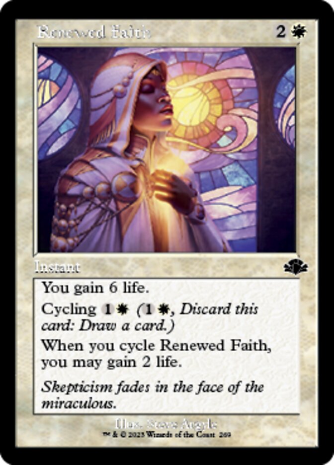 Renewed Faith (Retro) [Dominaria Remastered] | GrognardGamesBatavia