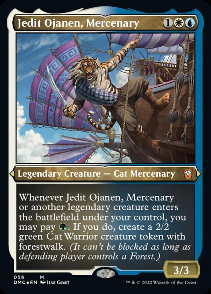 Jedit Ojanen, Mercenary (Foil Etched) [Dominaria United Commander] | GrognardGamesBatavia