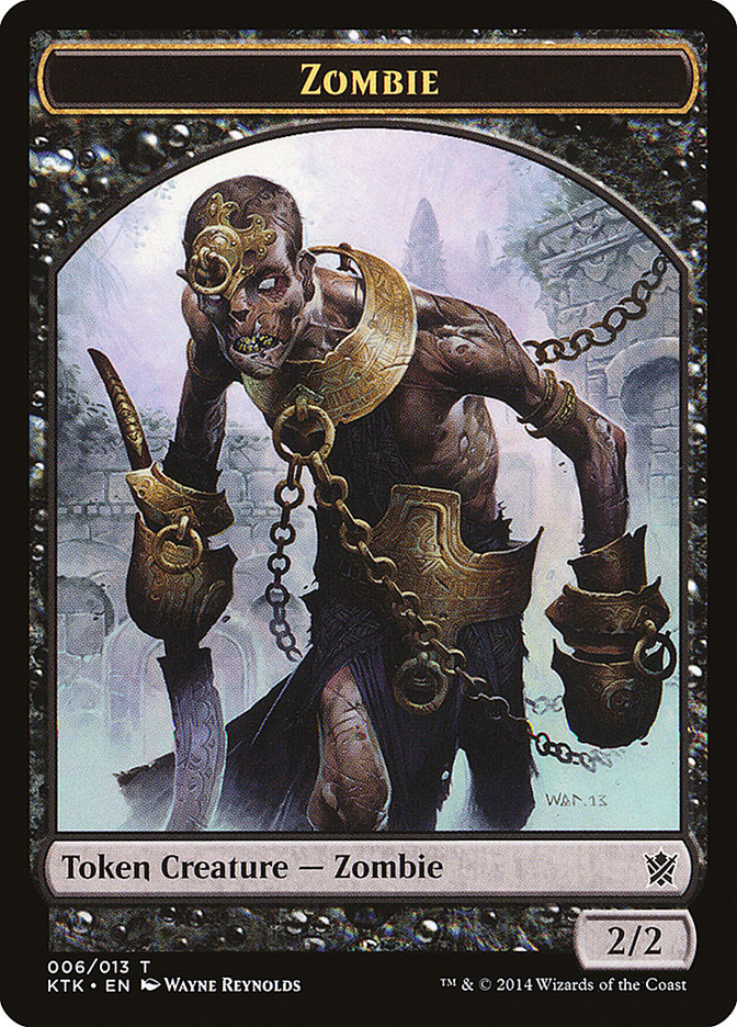 Zombie Token [Khans of Tarkir Tokens] | GrognardGamesBatavia