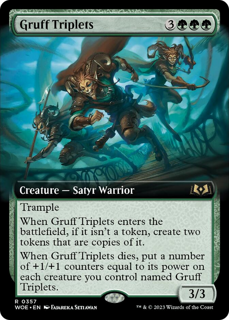 Gruff Triplets (Extended Art) [Wilds of Eldraine] | GrognardGamesBatavia