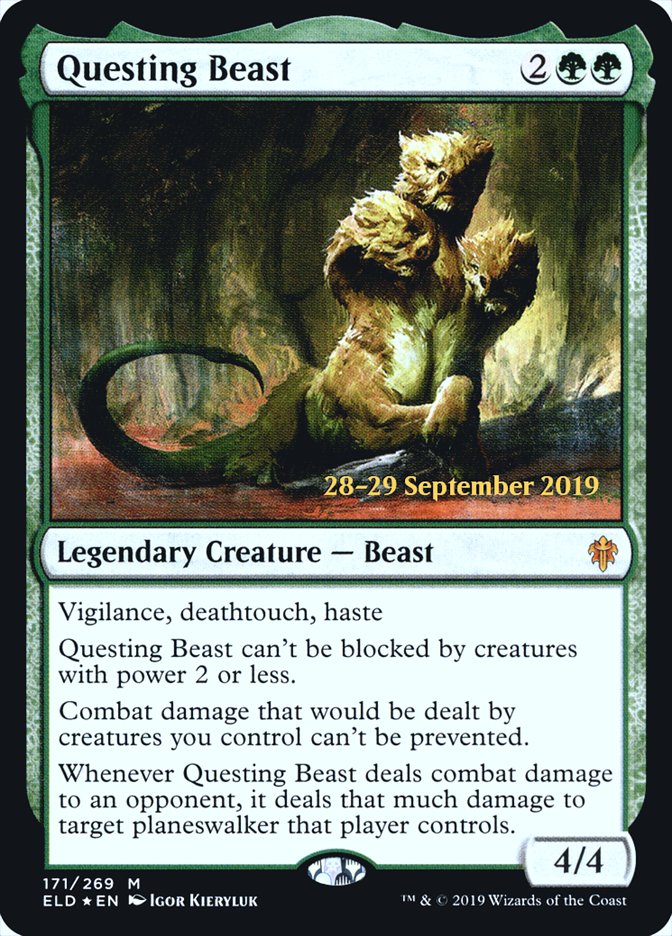 Questing Beast [Throne of Eldraine Prerelease Promos] | GrognardGamesBatavia