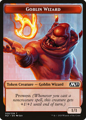 Demon // Goblin Wizard Double-Sided Token [Core Set 2021 Tokens] | GrognardGamesBatavia