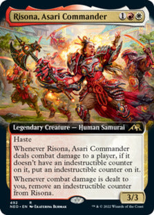 Risona, Asari Commander (Extended Art) [Kamigawa: Neon Dynasty] | GrognardGamesBatavia