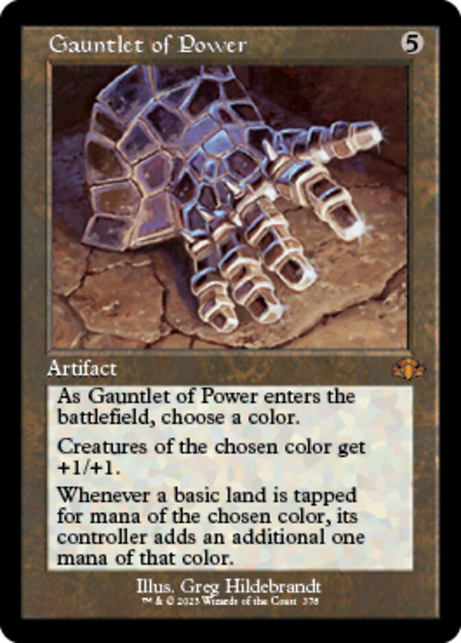 Gauntlet of Power (Retro) [Dominaria Remastered] | GrognardGamesBatavia