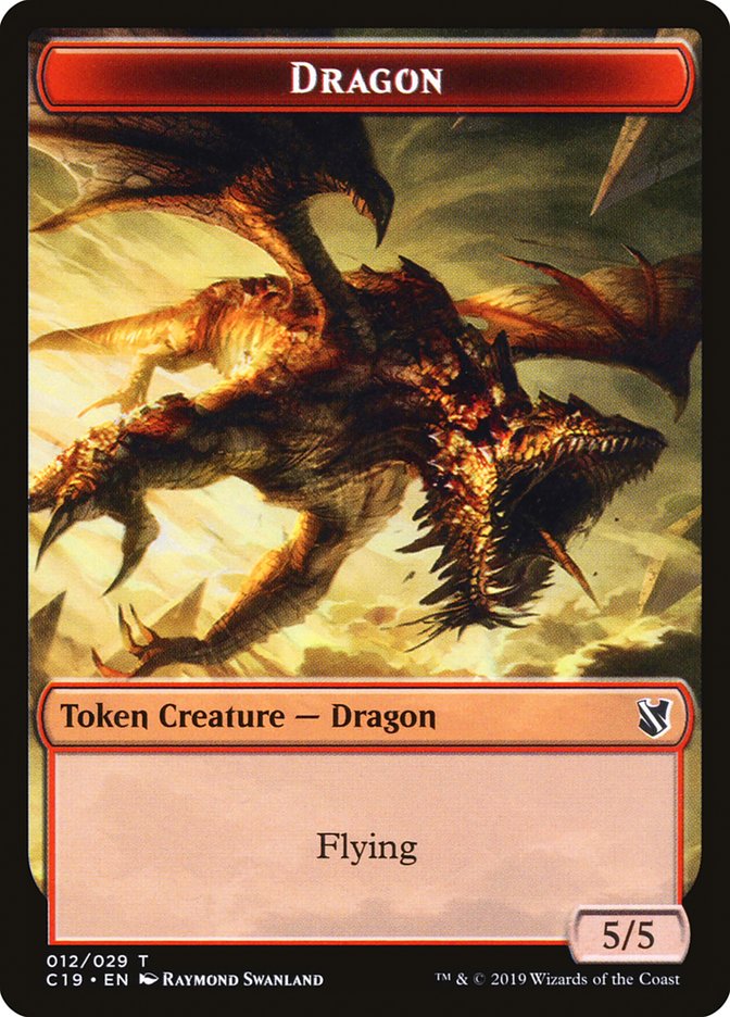 Dragon Token [Commander 2019 Tokens] | GrognardGamesBatavia