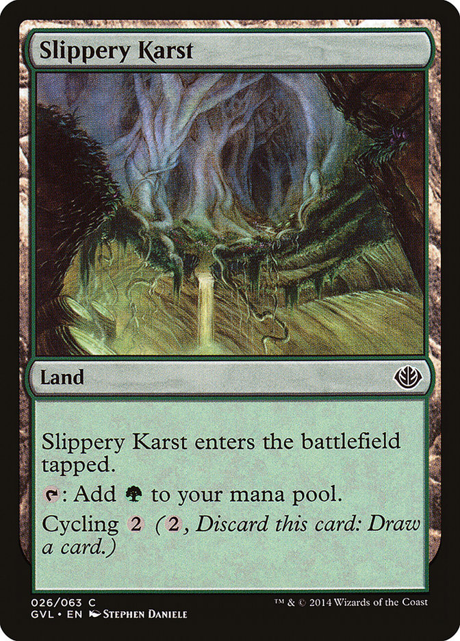 Slippery Karst (Garruk vs. Liliana) [Duel Decks Anthology] | GrognardGamesBatavia