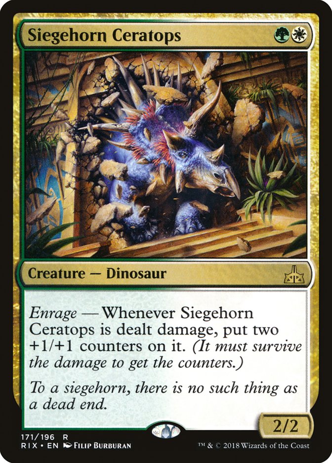 Siegehorn Ceratops [Rivals of Ixalan] | GrognardGamesBatavia