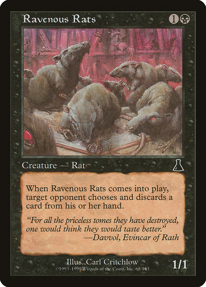 Ravenous Rats [Urza's Destiny] | GrognardGamesBatavia