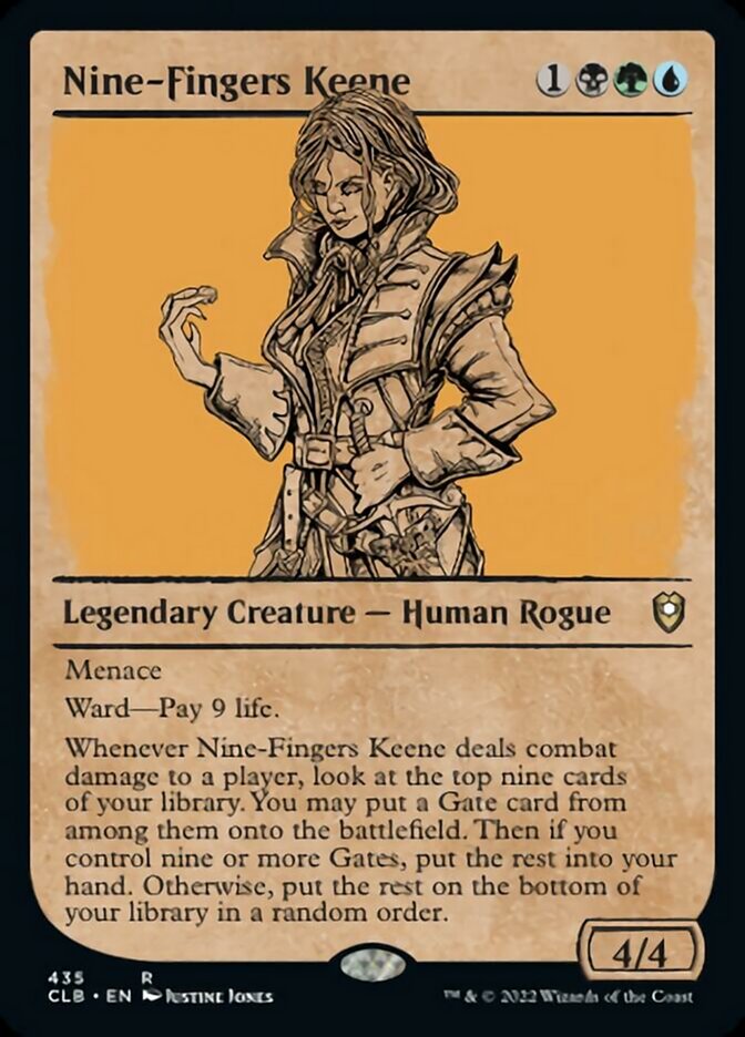 Nine-Fingers Keene (Showcase) [Commander Legends: Battle for Baldur's Gate] | GrognardGamesBatavia