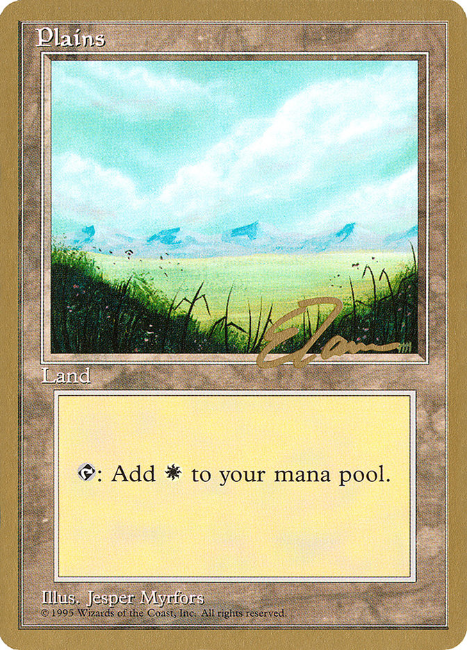 Plains (et366) (Eric Tam) [Pro Tour Collector Set] | GrognardGamesBatavia