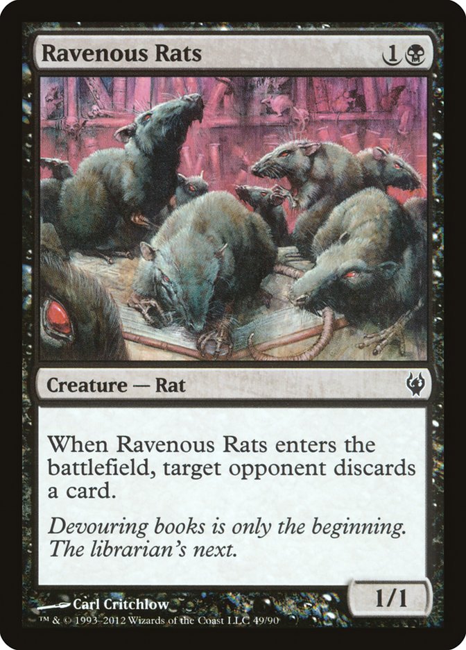 Ravenous Rats [Duel Decks: Izzet vs. Golgari] | GrognardGamesBatavia