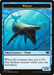 Whale // Zombie (011/036) Double-Sided Token [Commander 2014 Tokens] | GrognardGamesBatavia