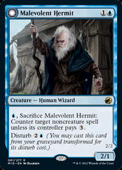 Malevolent Hermit // Benevolent Geist [Innistrad: Midnight Hunt] | GrognardGamesBatavia