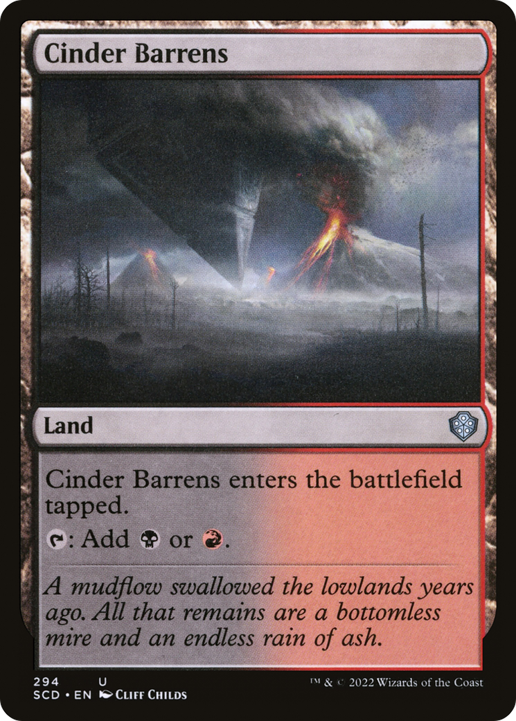Cinder Barrens [Starter Commander Decks] | GrognardGamesBatavia
