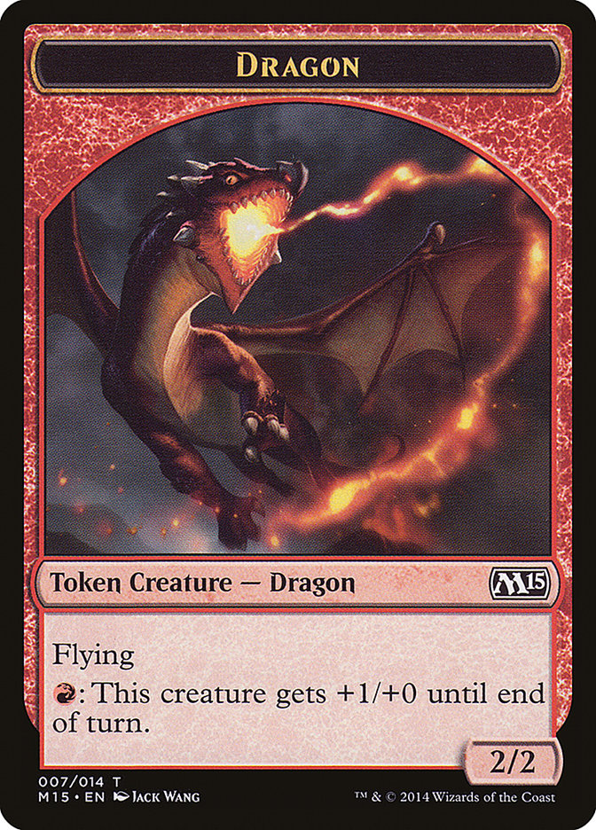 Dragon Token [Magic 2015 Tokens] | GrognardGamesBatavia