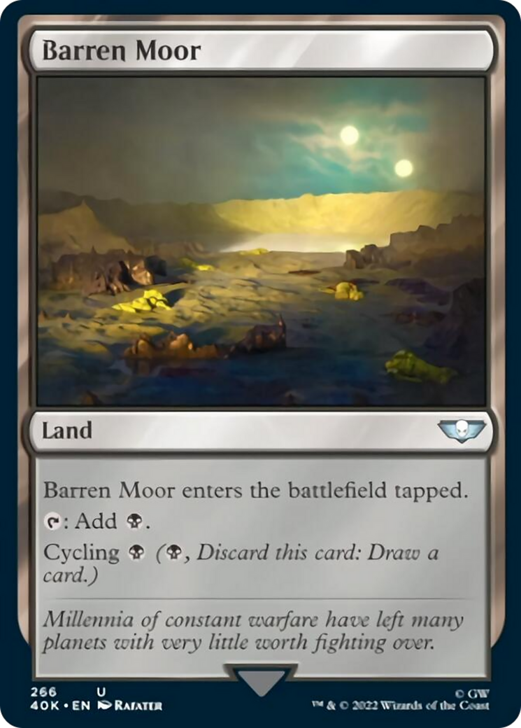 Barren Moor (Surge Foil) [Universes Beyond: Warhammer 40,000] | GrognardGamesBatavia