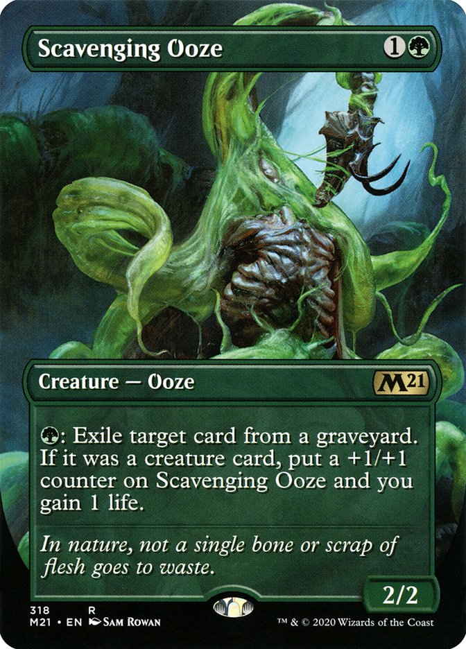 Scavenging Ooze (Borderless Alternate Art) [Core Set 2021] | GrognardGamesBatavia