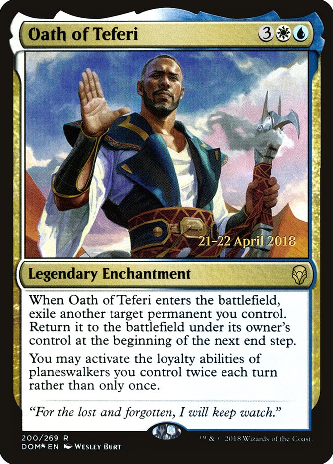 Oath of Teferi [Dominaria Prerelease Promos] | GrognardGamesBatavia