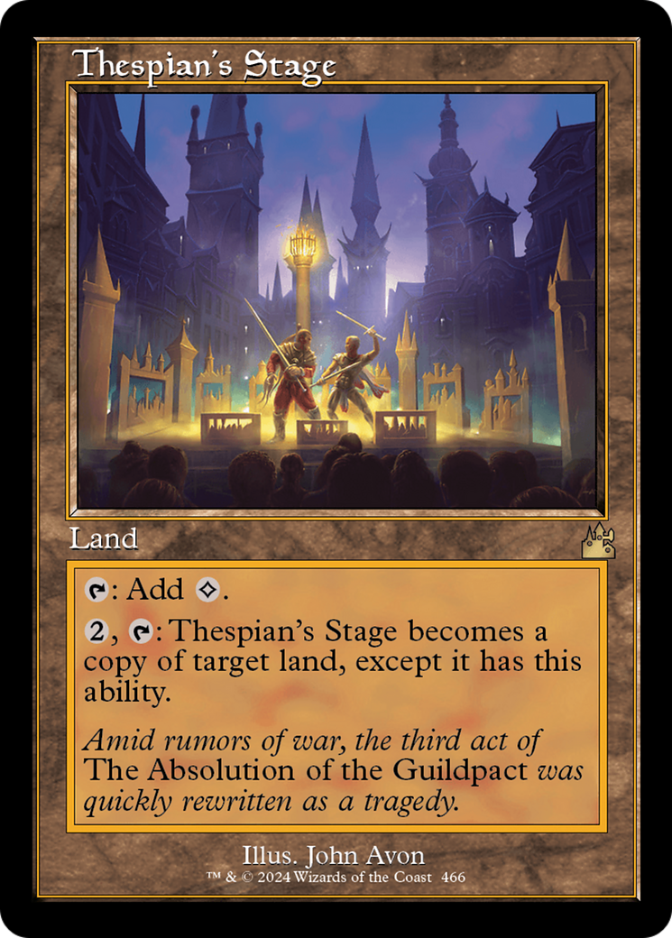 Thespian's Stage (Retro Frame) [Ravnica Remastered] | GrognardGamesBatavia