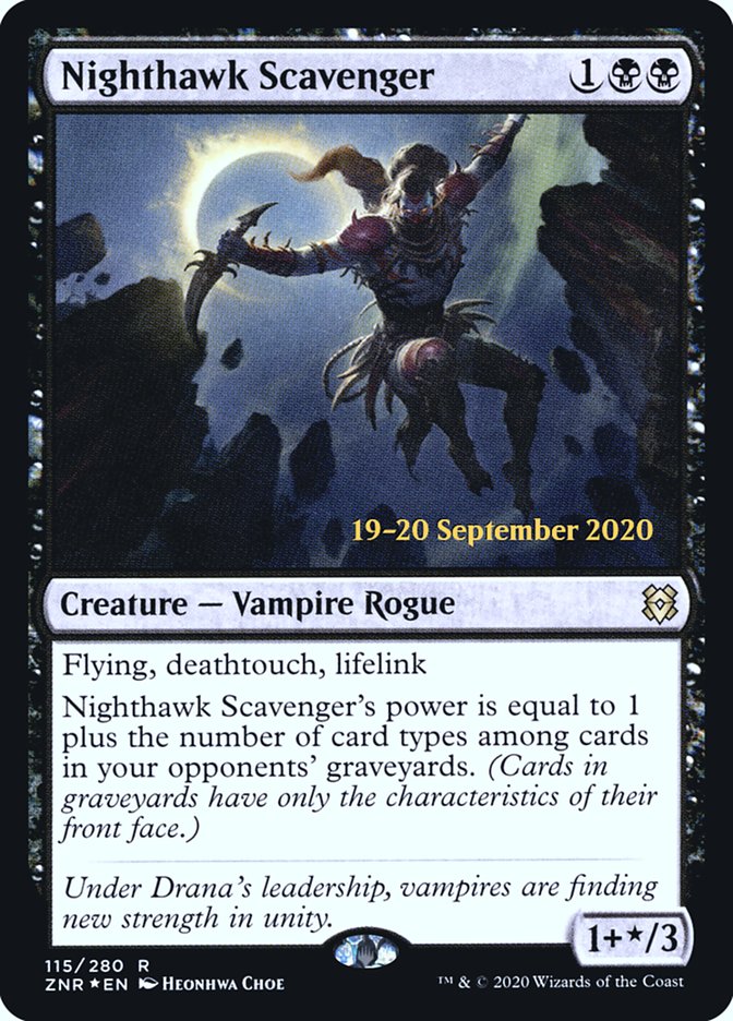 Nighthawk Scavenger [Zendikar Rising Prerelease Promos] | GrognardGamesBatavia