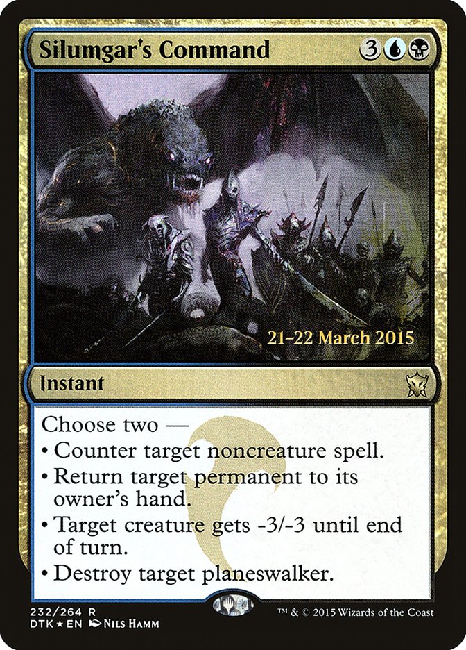 Silumgar's Command [Dragons of Tarkir Prerelease Promos] | GrognardGamesBatavia