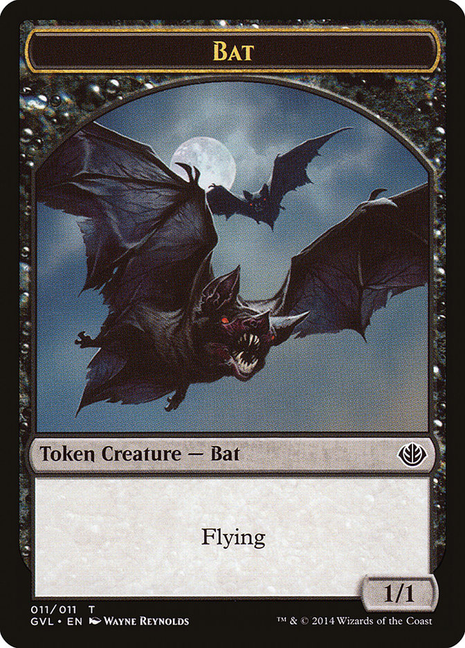 Bat Token (Garruk vs. Liliana) [Duel Decks Anthology Tokens] | GrognardGamesBatavia