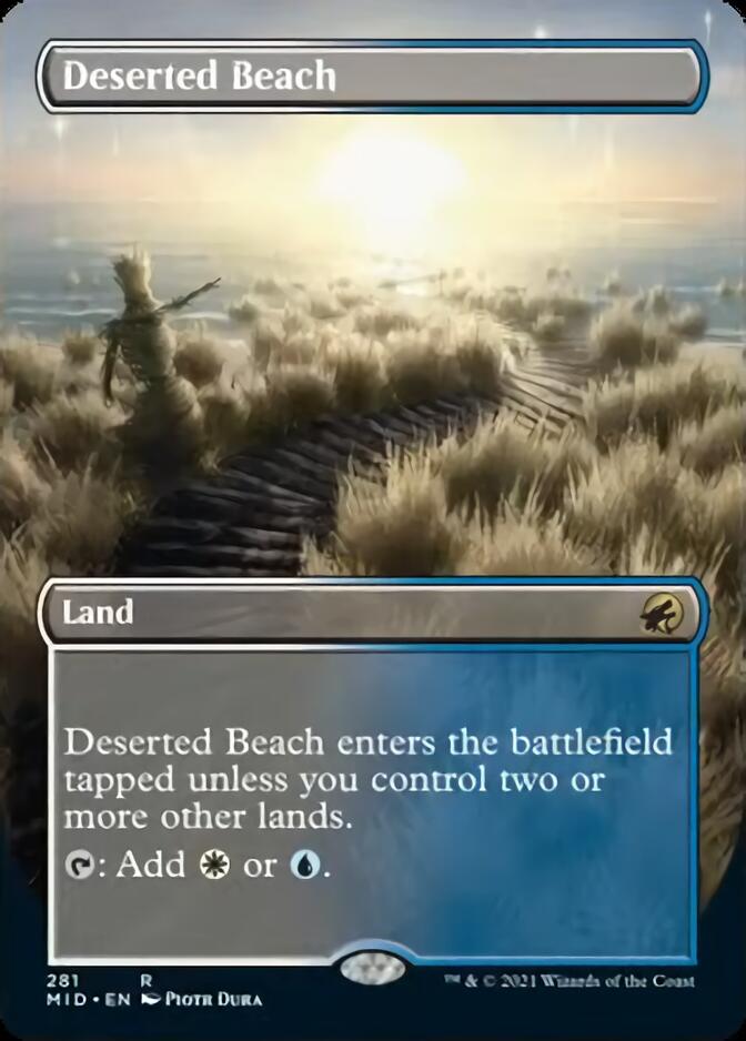 Deserted Beach (Borderless Alternate Art) [Innistrad: Midnight Hunt] | GrognardGamesBatavia