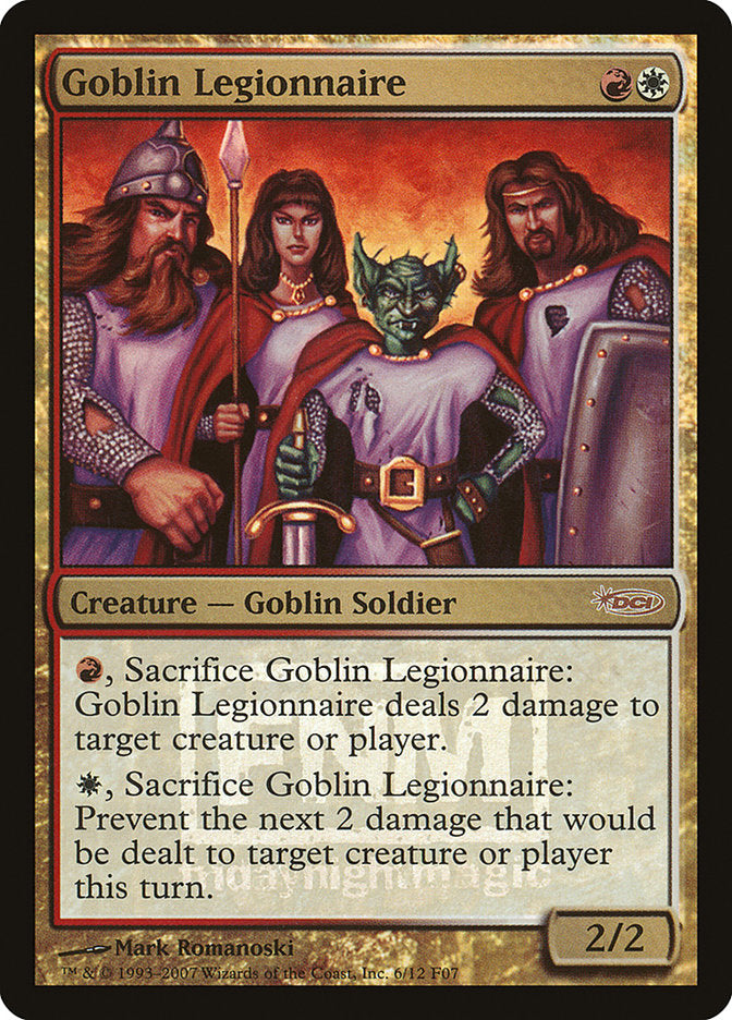 Goblin Legionnaire [Friday Night Magic 2007] | GrognardGamesBatavia