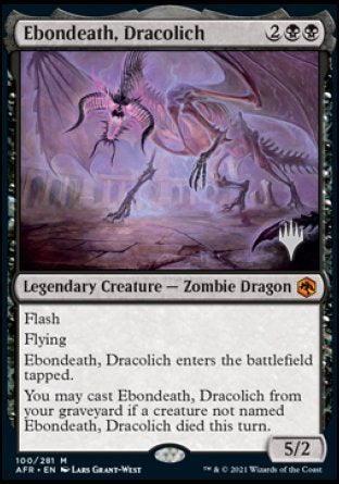 Ebondeath, Dracolich (Promo Pack) [Dungeons & Dragons: Adventures in the Forgotten Realms Promos] | GrognardGamesBatavia