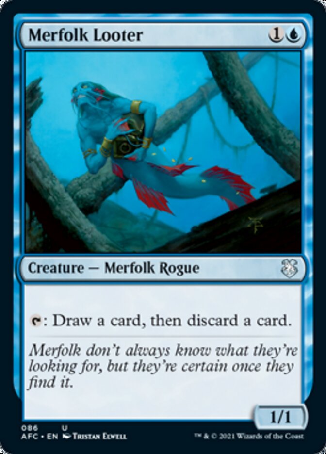 Merfolk Looter [Dungeons & Dragons: Adventures in the Forgotten Realms Commander] | GrognardGamesBatavia