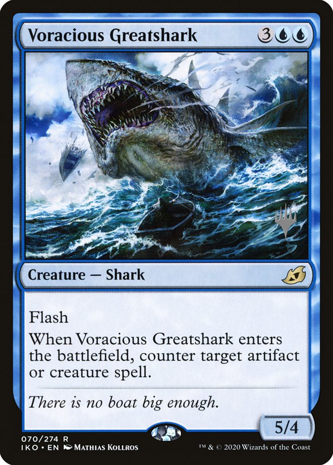 Voracious Greatshark (Promo Pack) [Ikoria: Lair of Behemoths Promos] | GrognardGamesBatavia