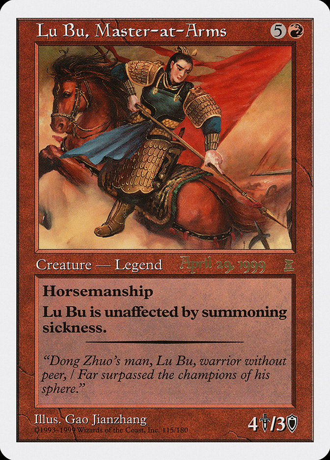 Lu Bu, Master-at-Arms (April 29, 1999) [Portal Three Kingdoms Promos] | GrognardGamesBatavia