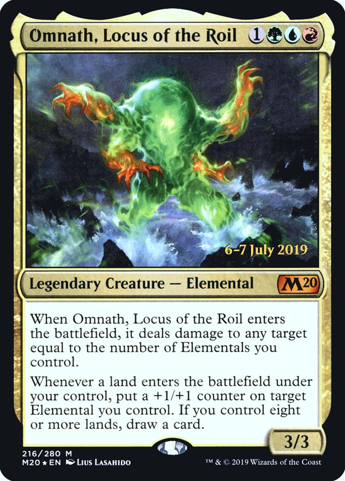 Omnath, Locus of the Roil [Core Set 2020 Prerelease Promos] | GrognardGamesBatavia