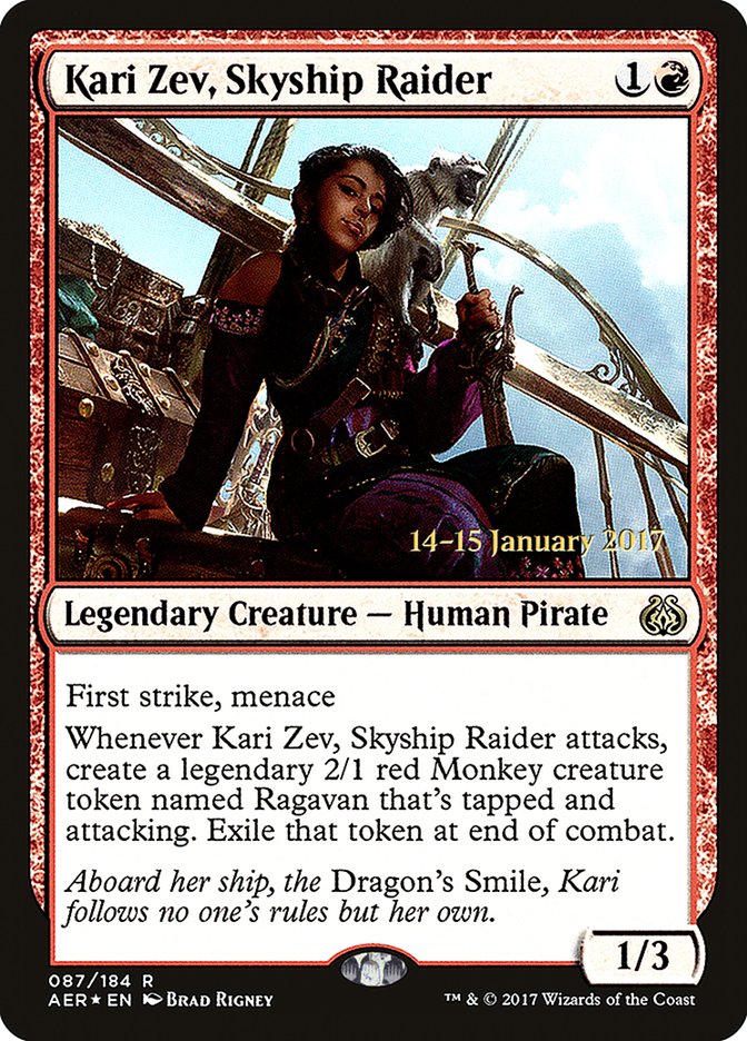 Kari Zev, Skyship Raider [Aether Revolt Prerelease Promos] | GrognardGamesBatavia