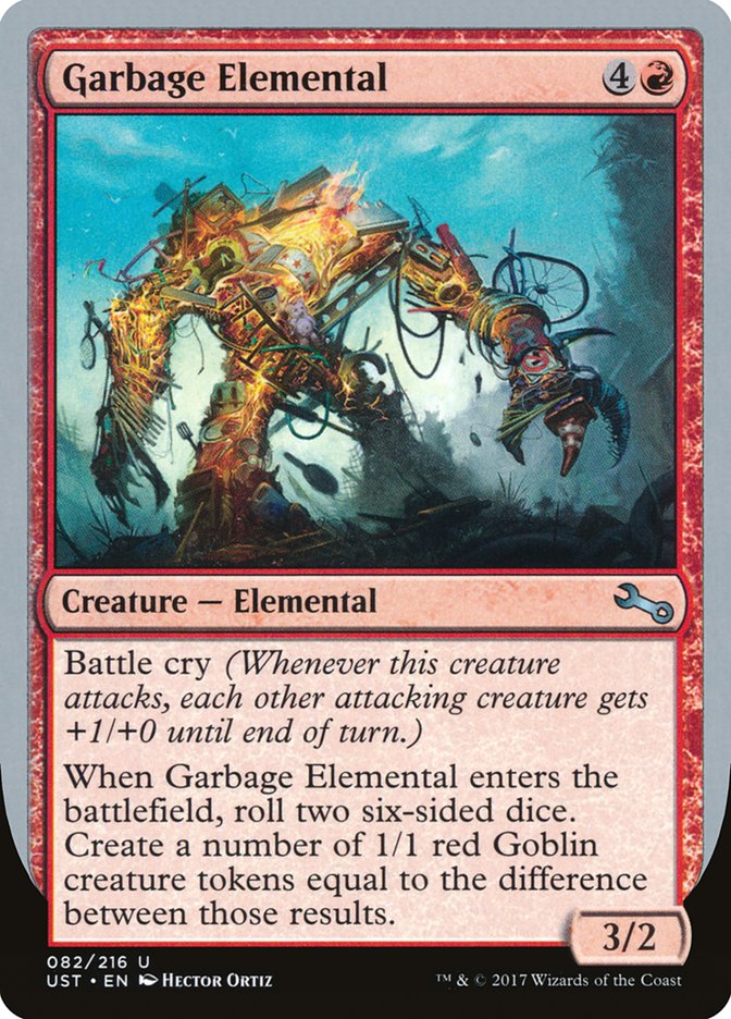 Garbage Elemental (3/2 Creature) [Unstable] | GrognardGamesBatavia