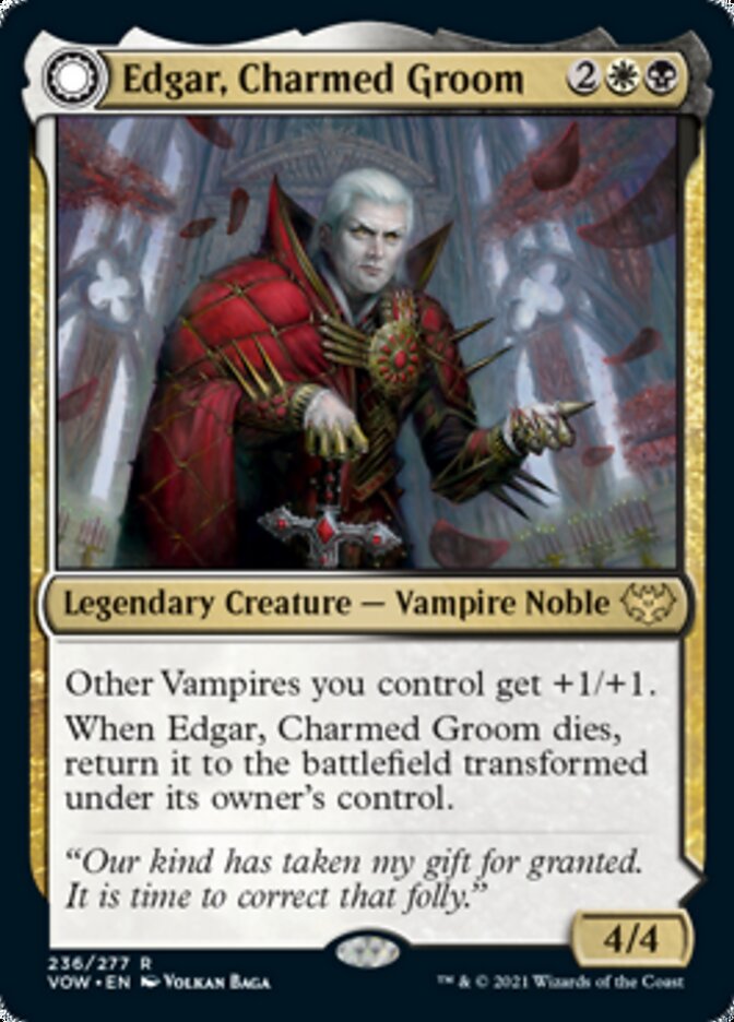 Edgar, Charmed Groom // Edgar Markov's Coffin [Innistrad: Crimson Vow] | GrognardGamesBatavia