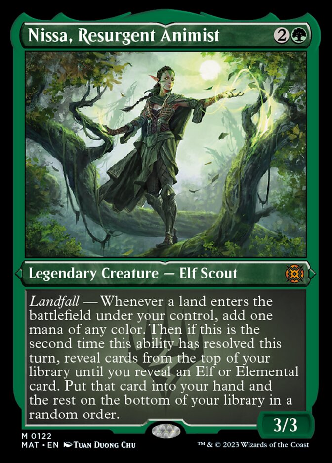 Nissa, Resurgent Animist (Foil Etched) [March of the Machine: The Aftermath] | GrognardGamesBatavia